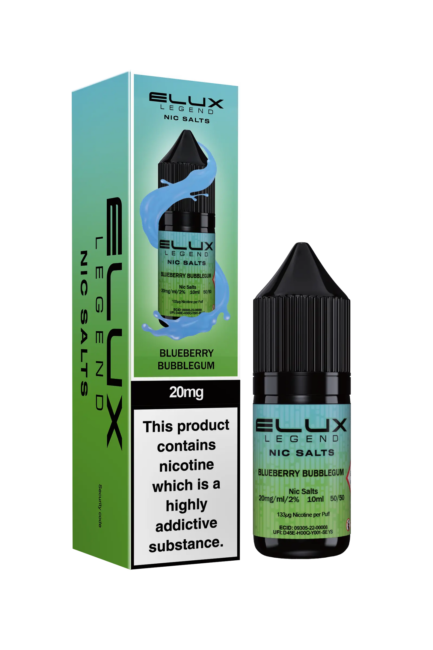 Blueberry Bubblegum Nic Salt - Elux Legend Elux Legend