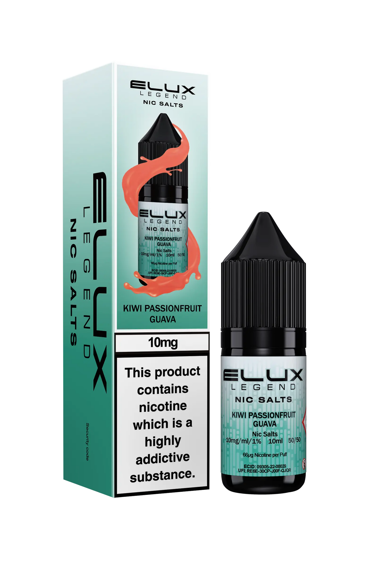 Kiwi Passionfruit Guava Nic Salt - Elux Legend Elux Legend