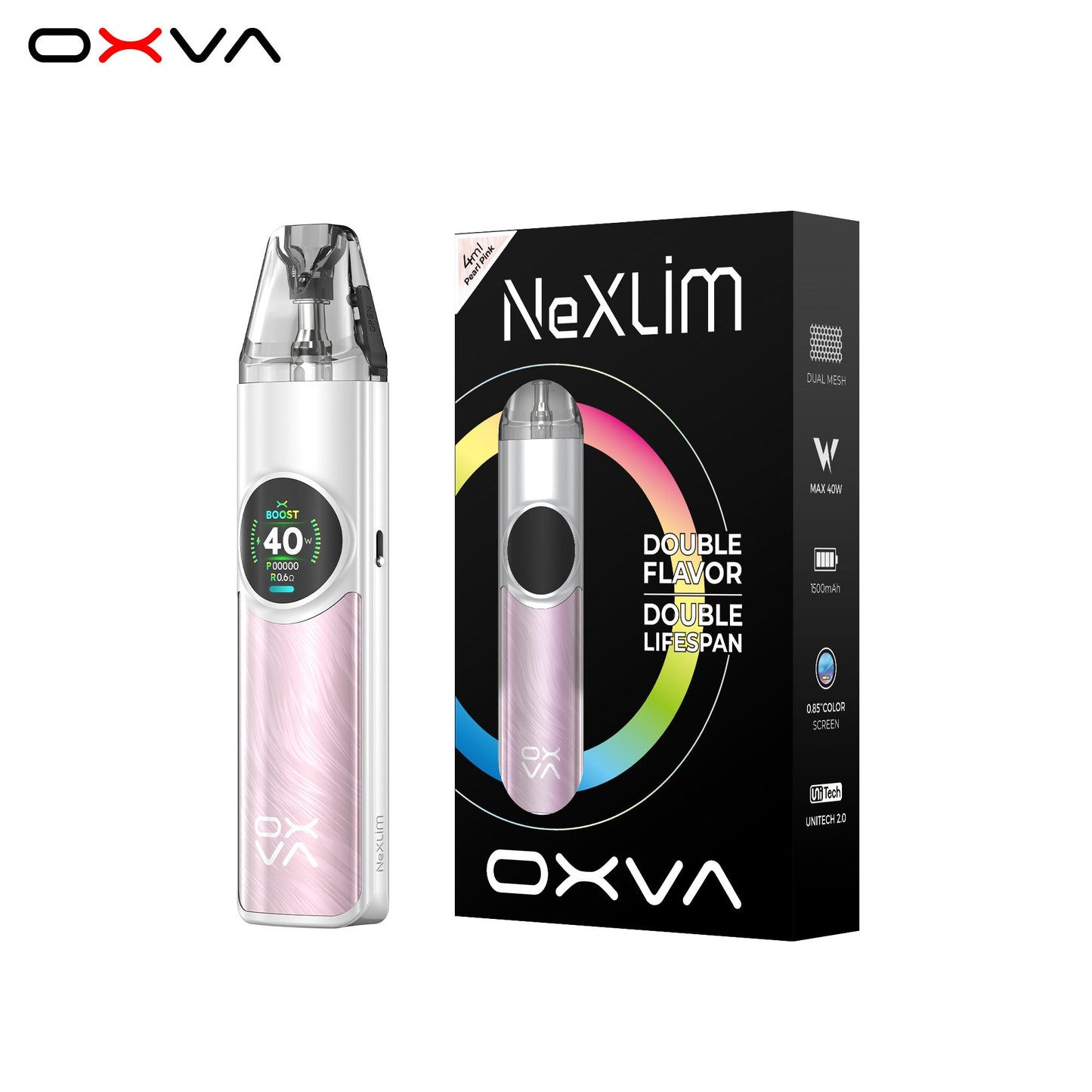 OXVA NeXlim Vape Kit - Pearl Pink Oxva