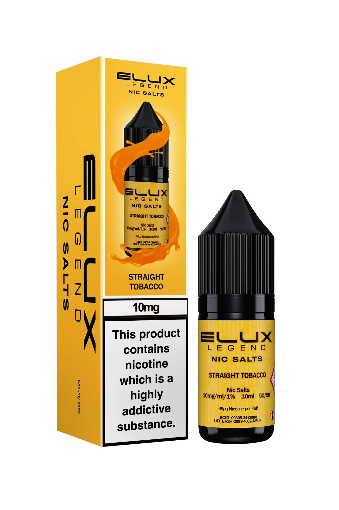 Straight Tobacco Nic Salt - Elux Legend Elux Legend