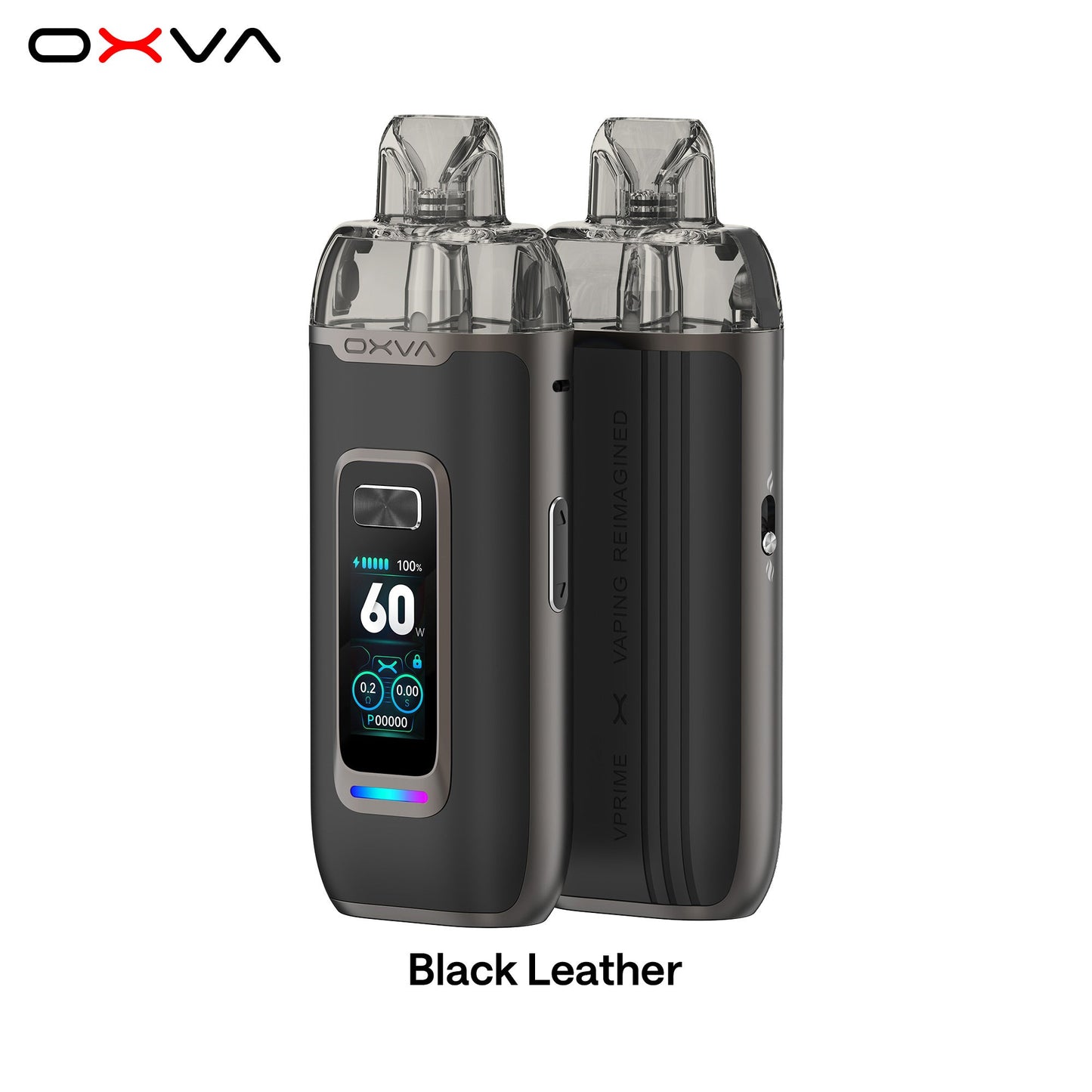 OXVA VPrime Pod Vape Kit - Black Leather Oxva