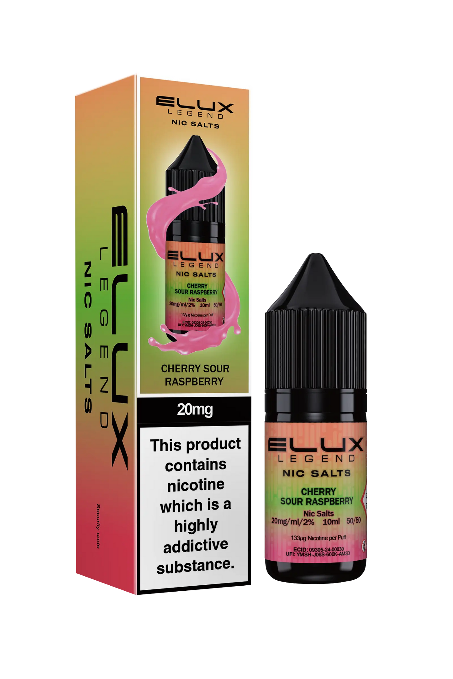 Cherry Sour Raspberry Nic Salt - Elux Legend Elux Legend