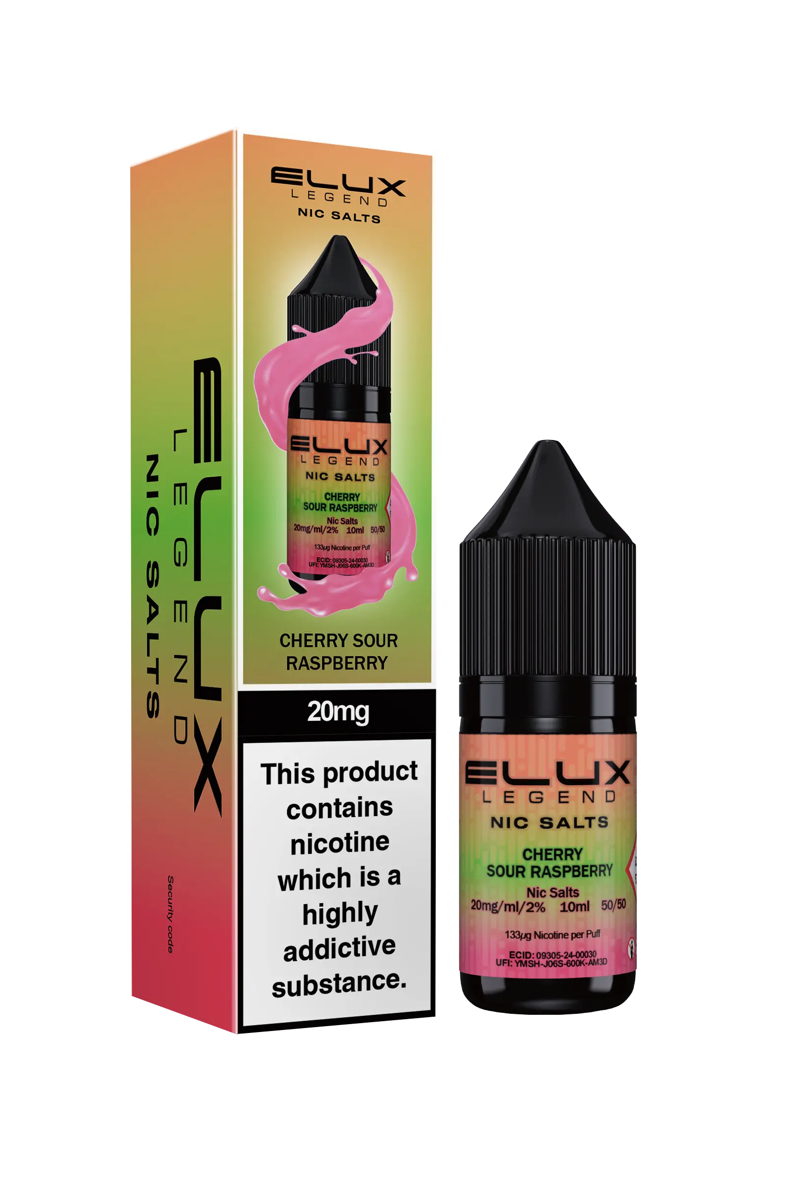 Cherry Sour Raspberry Nic Salt - Elux Legend Elux Legend