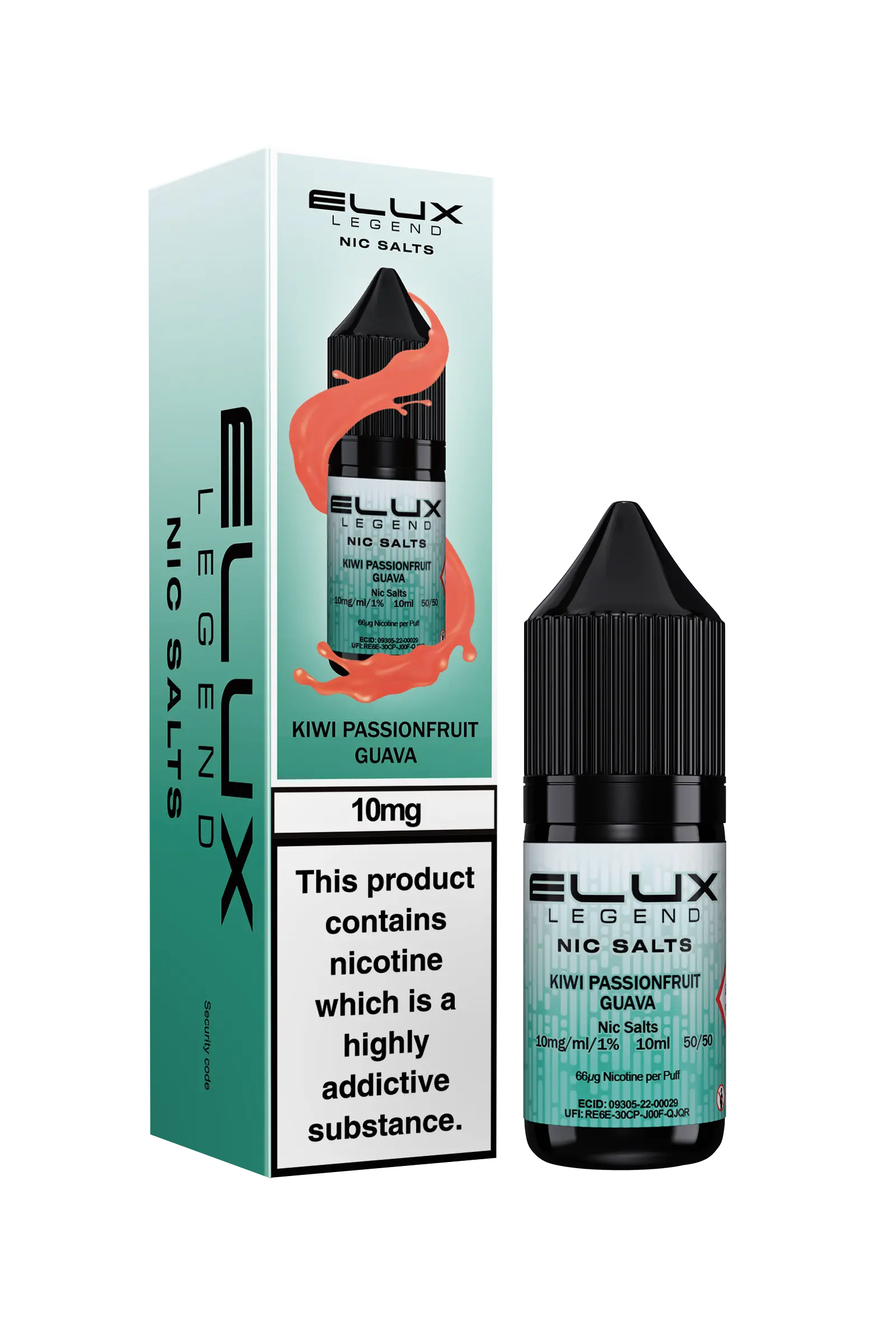 Kiwi Passionfruit Guava Nic Salt - Elux Legend Elux Legend