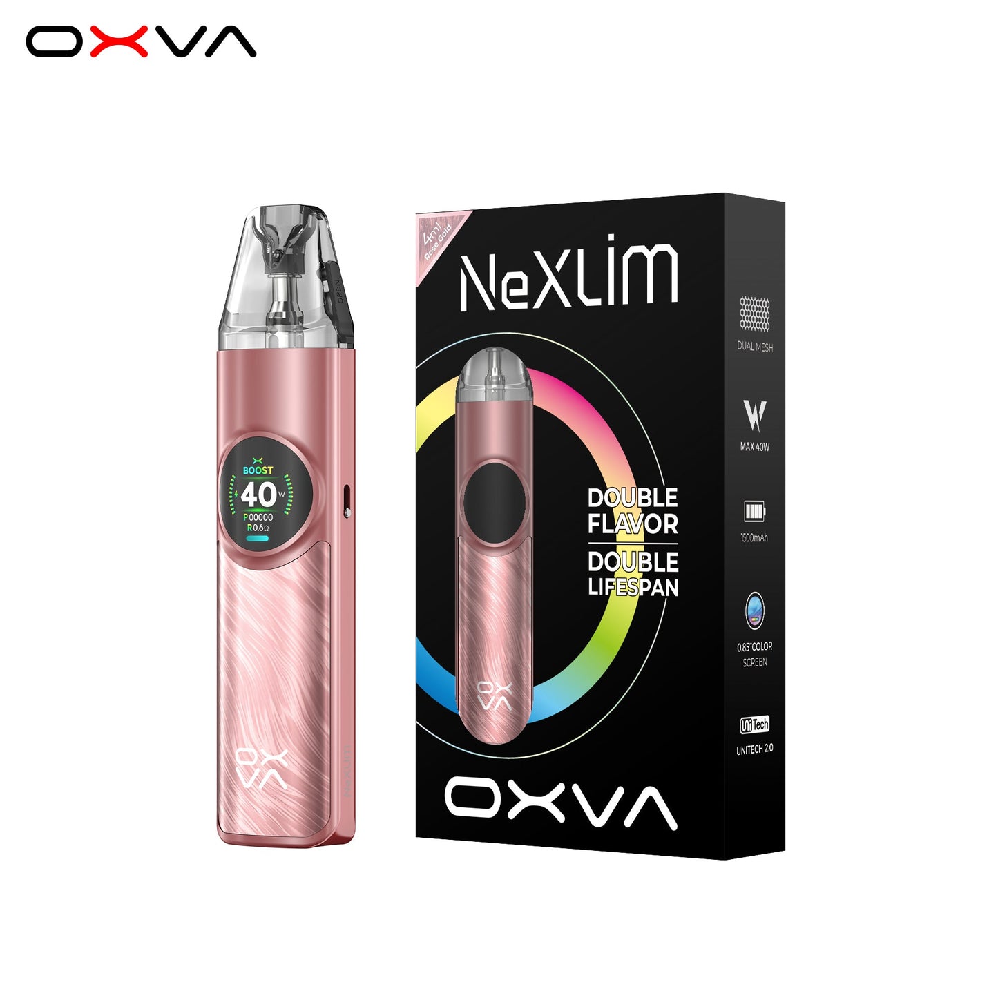 OXVA NeXlim Vape Kit - Rose Gold Oxva